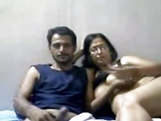 indian mature pair mr and mrs gupta in cam
